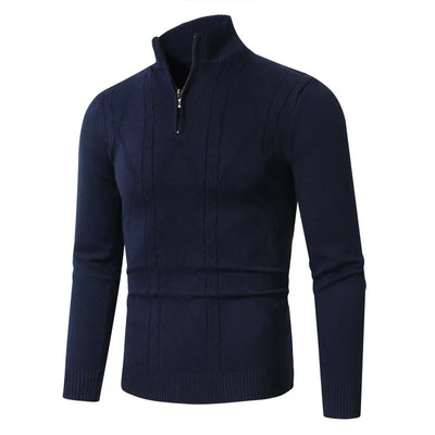 Lightweight Half-zip Knitted Jumper Men
