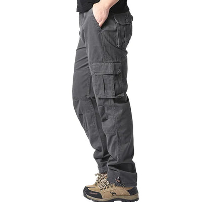 Outdoor Drawstring Hem Cargo Pants Men