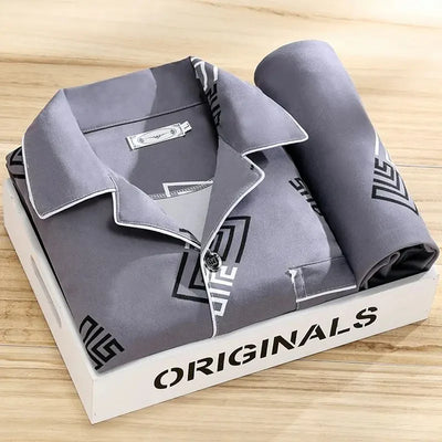 Long-Sleeved  Striped Pyjama Set Men