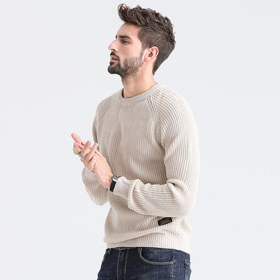 Lars – Knitted Men's Jumper with Crew Neck