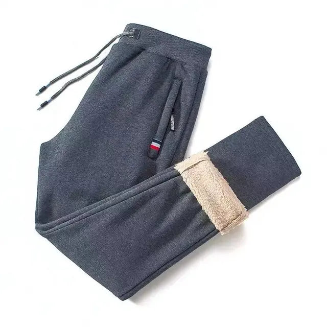 Fleece Lined Winter Jogger Pants Men
