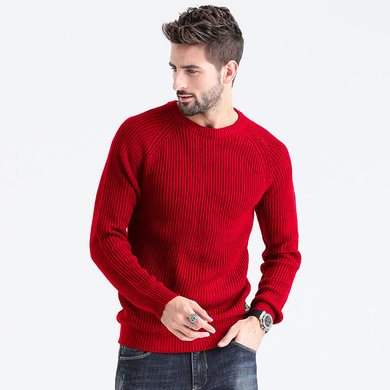 Lars – Knitted Men's Jumper with Crew Neck