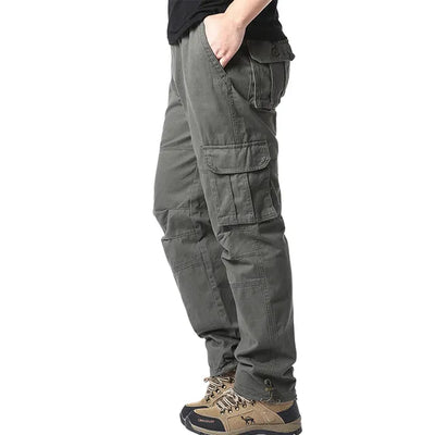 Outdoor Drawstring Hem Cargo Pants Men