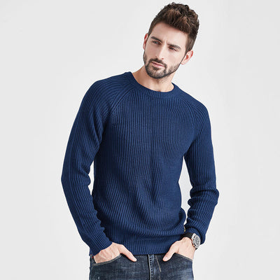 Lars – Knitted Men's Jumper with Crew Neck