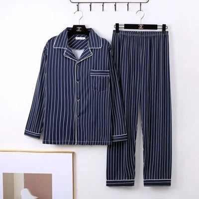 Long-Sleeved  Striped Pyjama Set Men