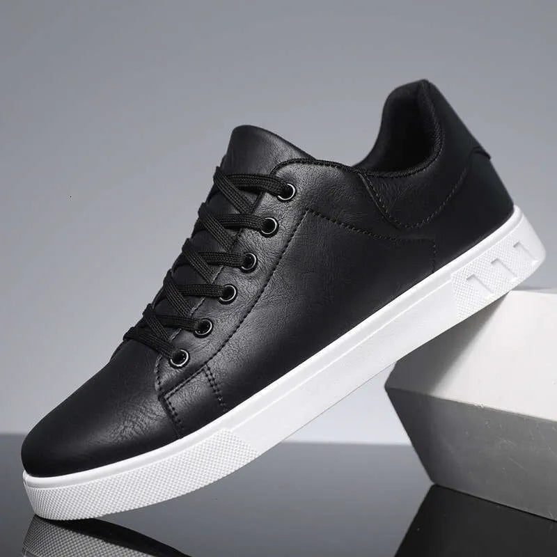 PU Leather Lace-Up Office Shoes Men