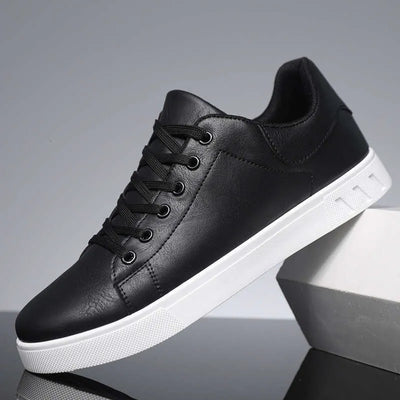 PU Leather Lace-Up Office Shoes Men