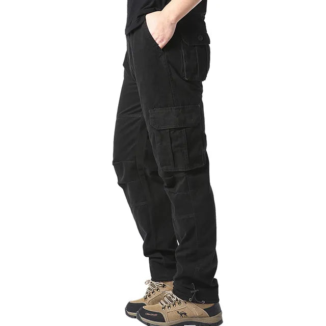 Outdoor Drawstring Hem Cargo Pants Men
