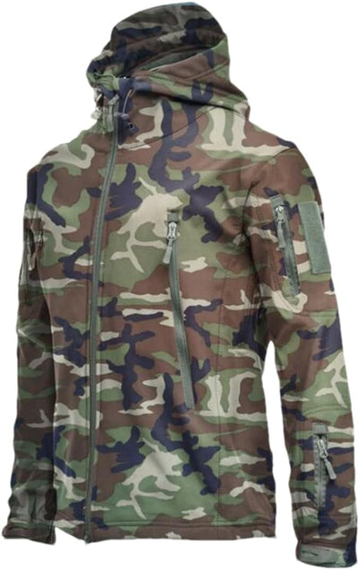 Tactical Hooded Softshell Jacket Men