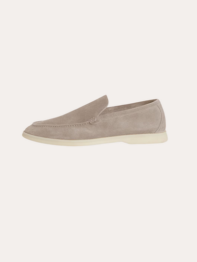 Nori - Classic Beige Suede Loafers Men