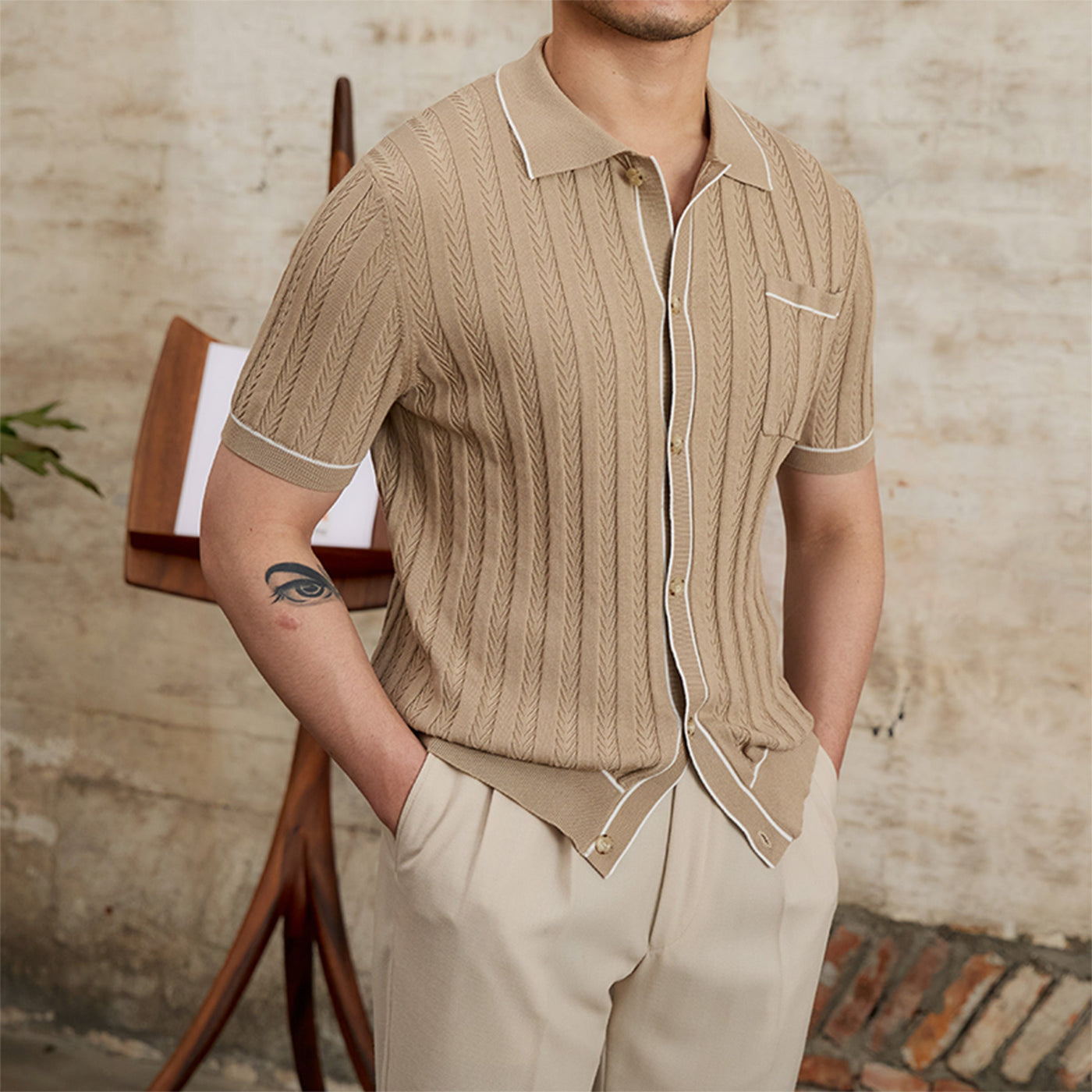 Old Money Polo Cardigan-1