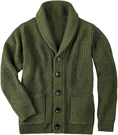 Lennox – Shawl Collar Knitted Cardigan Men