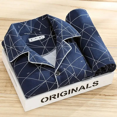 Long-Sleeved  Striped Pyjama Set Men