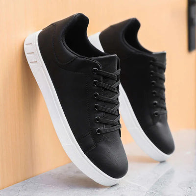 PU Leather Lace-Up Office Shoes Men