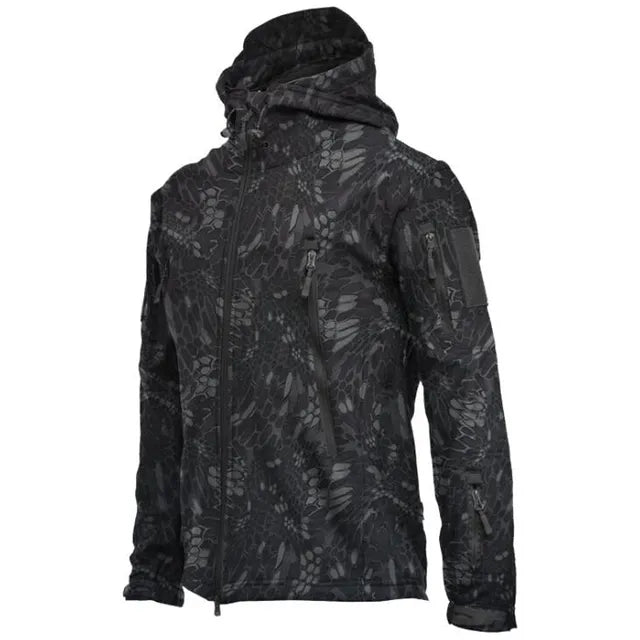 Tactical Hooded Softshell Jacket Men