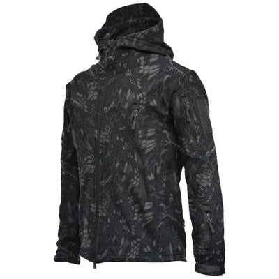 Tactical Hooded Softshell Jacket Men