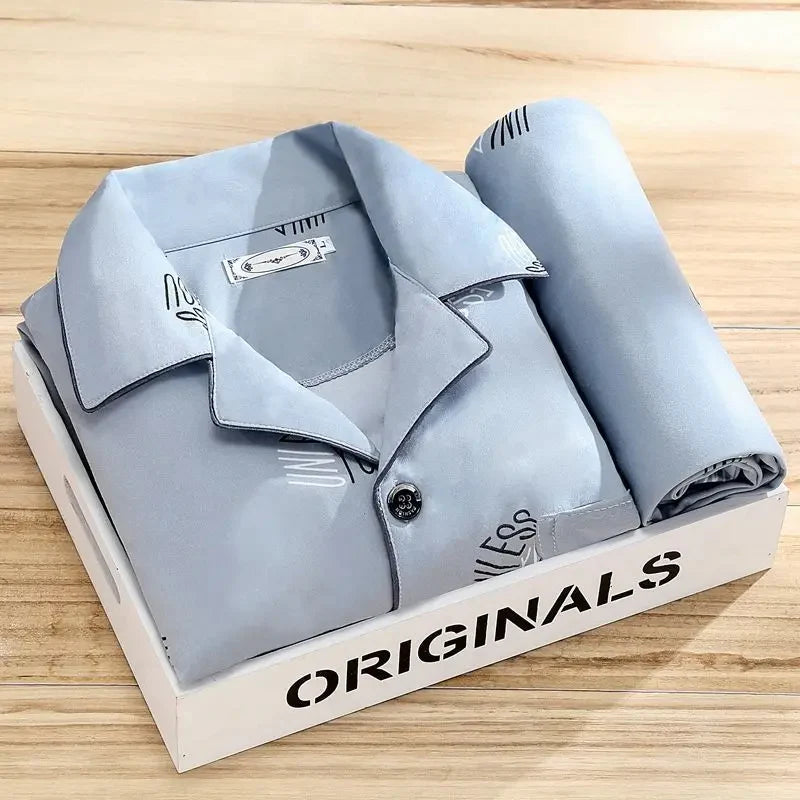 Long-Sleeved  Striped Pyjama Set Men