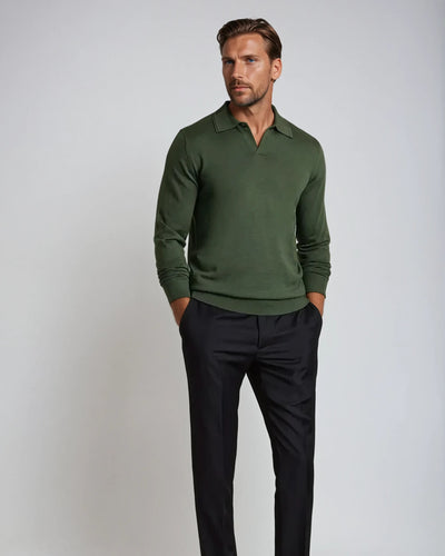Cesar - Casual Long Sleeve Polo