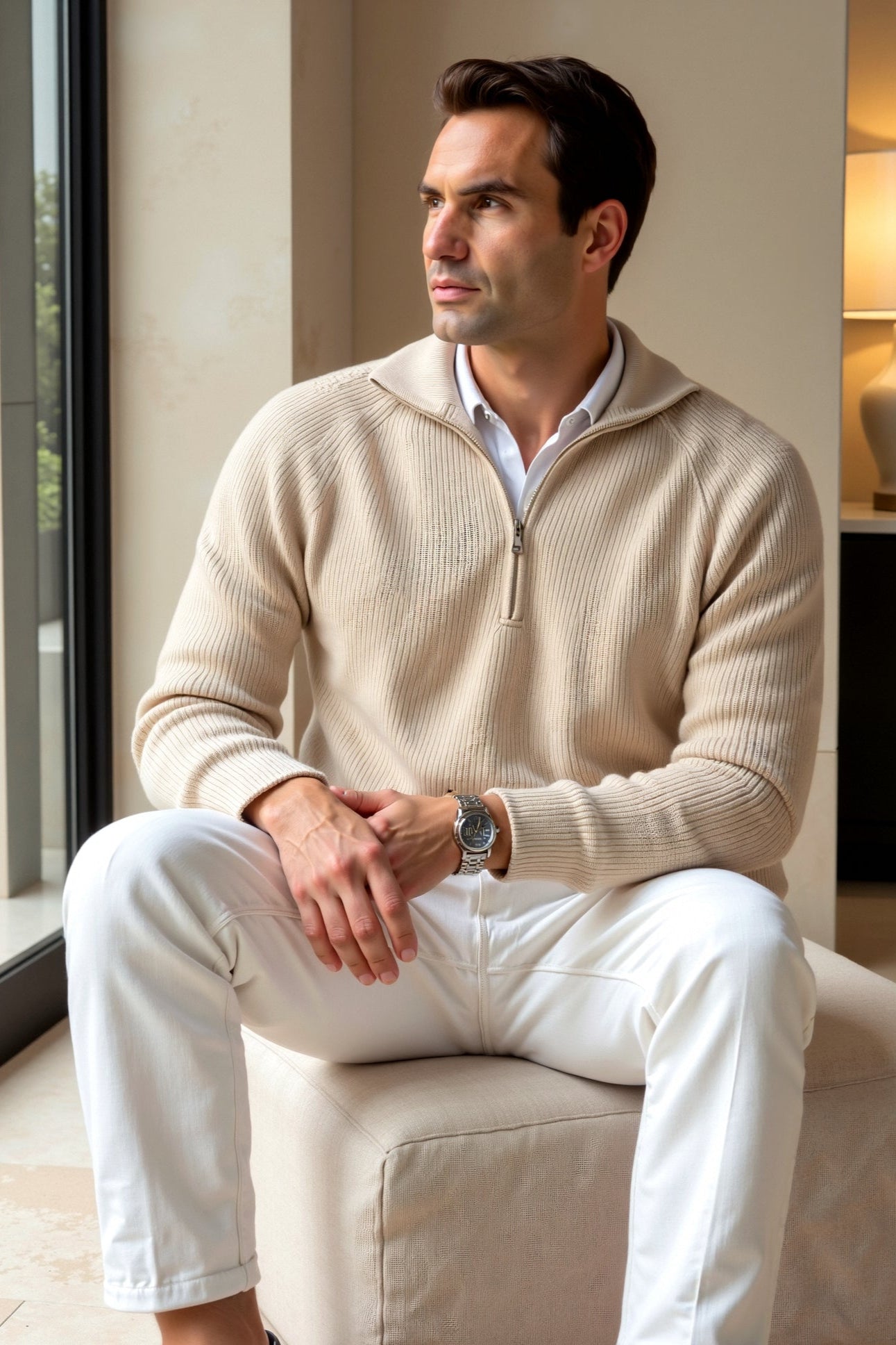 Old Money Pullover Damen-3