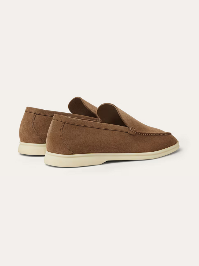 Leo - Old Money Brown Suede Loafers