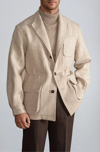 Simeon - Old Money Mens Wool Jacket