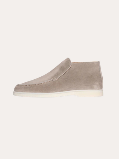 Anton - Elegant Beige Suede Slip-On Loafers