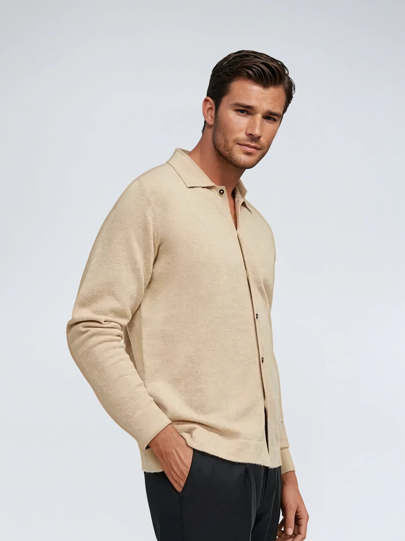 Navish - Old Money Cashwool Shirt Men