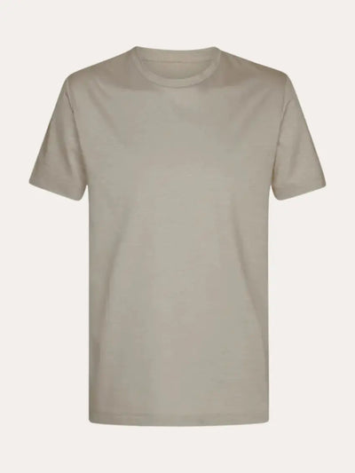 Taupe Baumwoll T-Shirt Herren