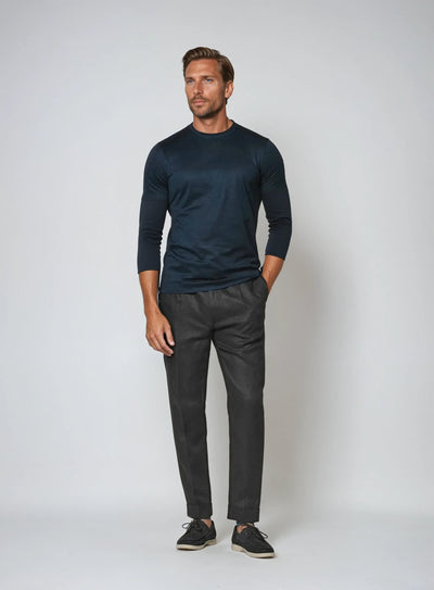 Ryker - Old Money Black Linen Pants