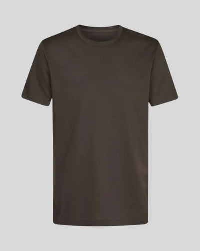 Dunkelbraunes T-Shirt für Herren