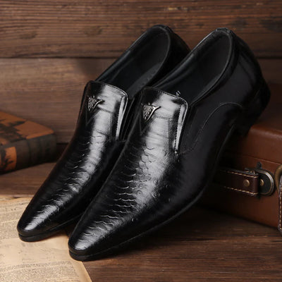 Vintage Slip On PU Leather Office Shoes