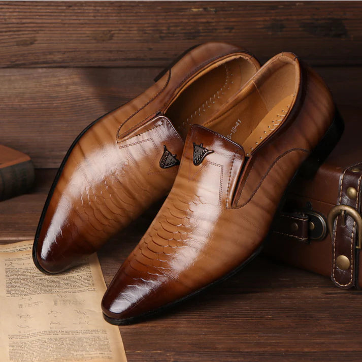 Vintage Slip On PU Leather Office Shoes