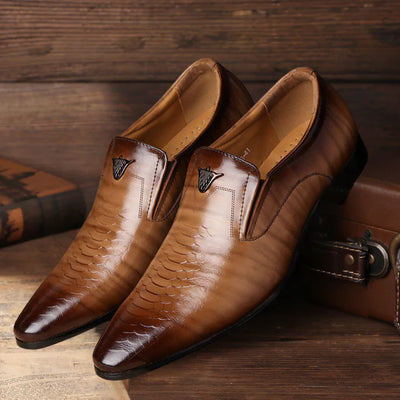 Vintage Slip On PU Leather Office Shoes