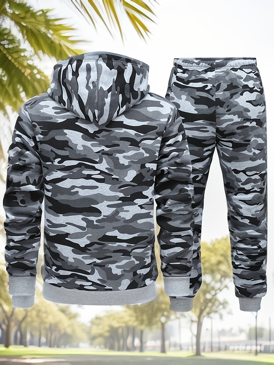 Camouflage Knitted Men's Tracksuit