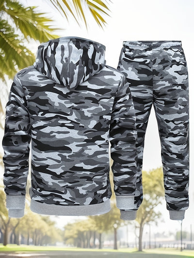 Camouflage Knitted Men's Tracksuit
