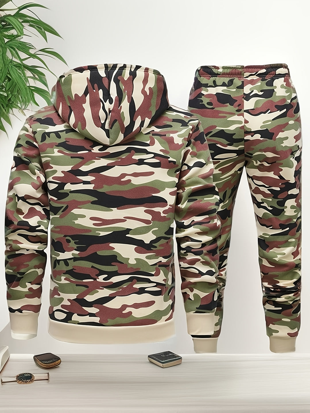 Camouflage Knitted Men's Tracksuit