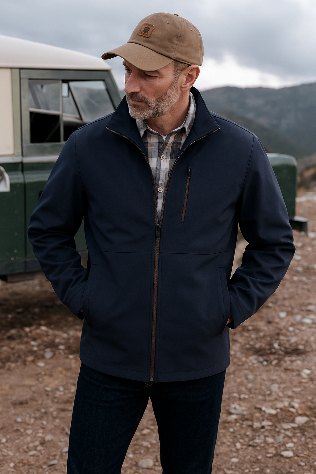 Wind-Resistant Fleece Jacket Men
