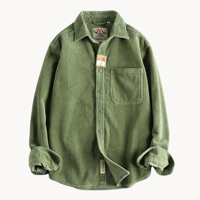 Classic Durable Cotton Corduroy Shirt Men