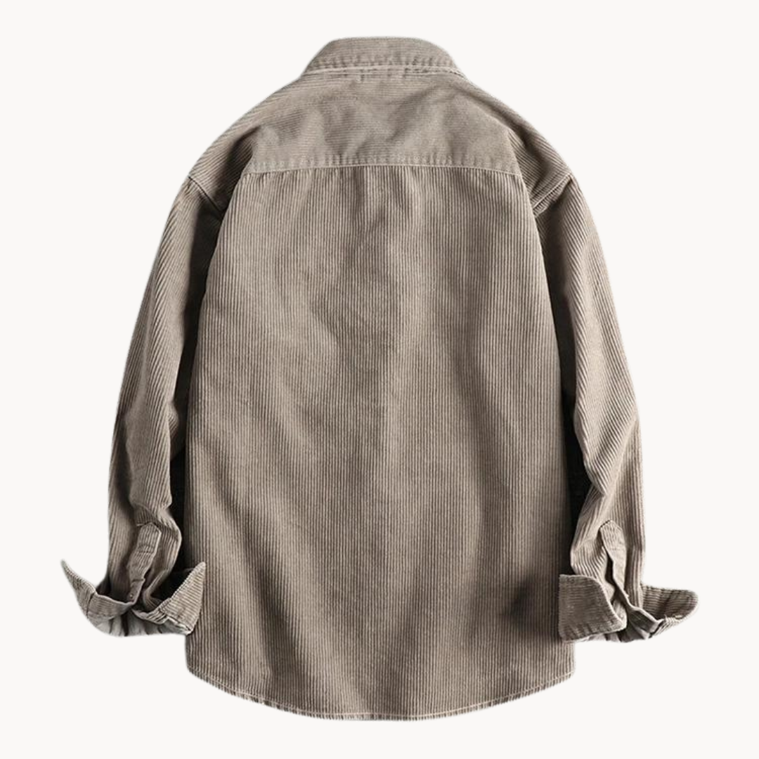 Classic Durable Cotton Corduroy Shirt Men