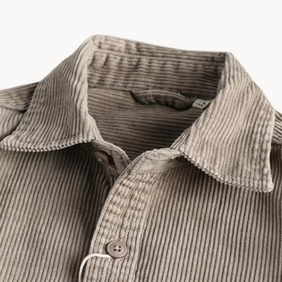 Classic Durable Cotton Corduroy Shirt Men