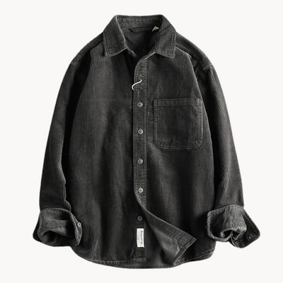 Classic Durable Cotton Corduroy Shirt Men