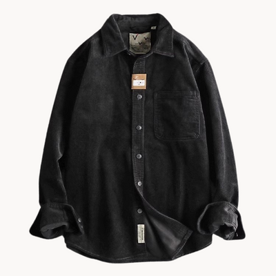 Classic Durable Cotton Corduroy Shirt Men