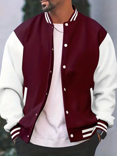 Peter - Classic Wool Blend Varsity Jacket Men