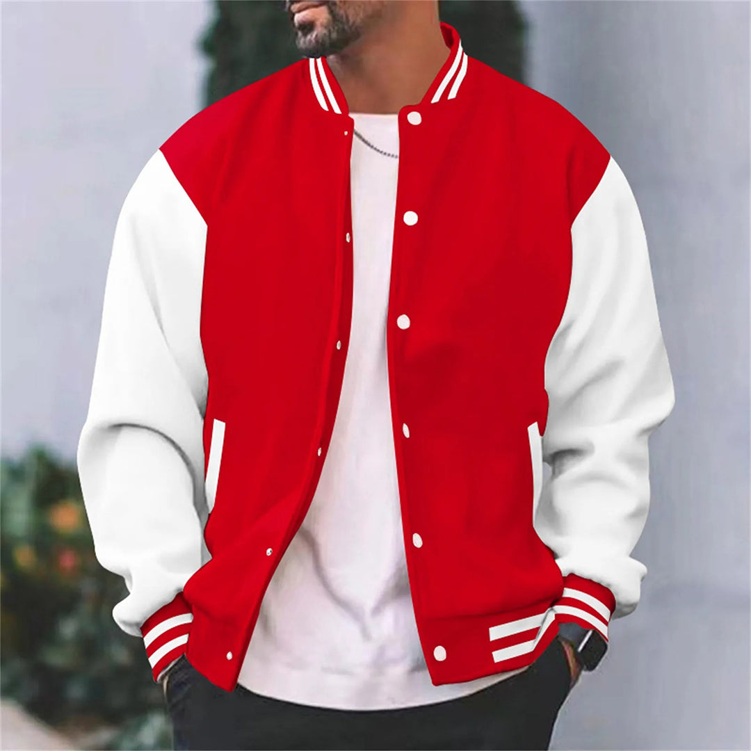 Peter - Classic Wool Blend Varsity Jacket Men