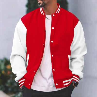Peter - Classic Wool Blend Varsity Jacket Men