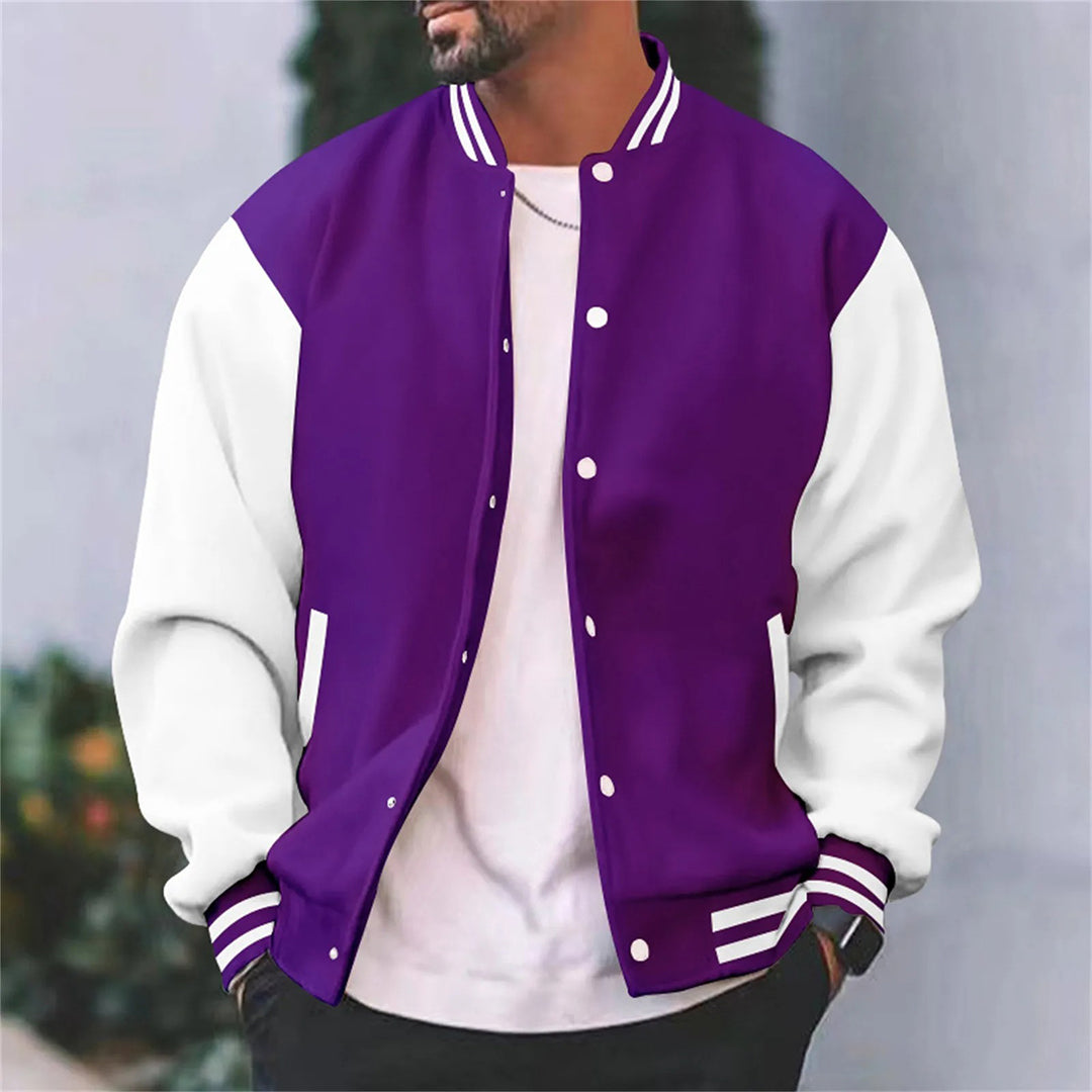 Peter - Classic Wool Blend Varsity Jacket Men