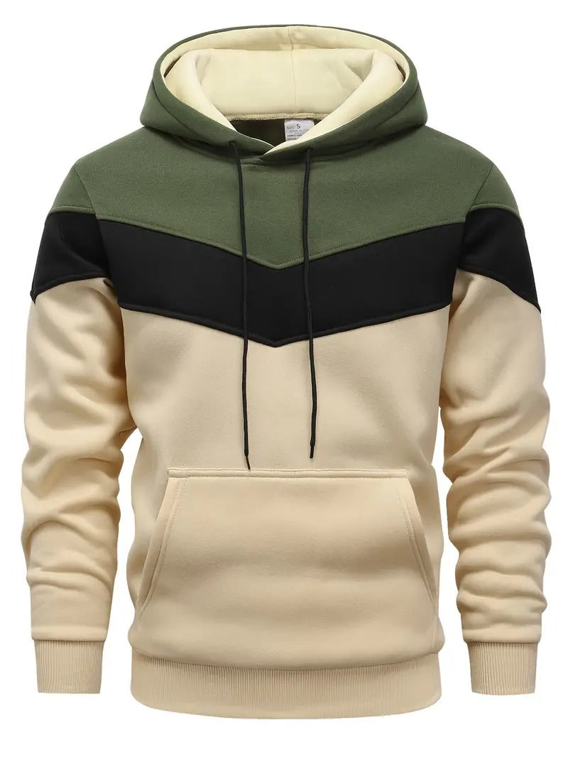Color Block Graphic Hoodie