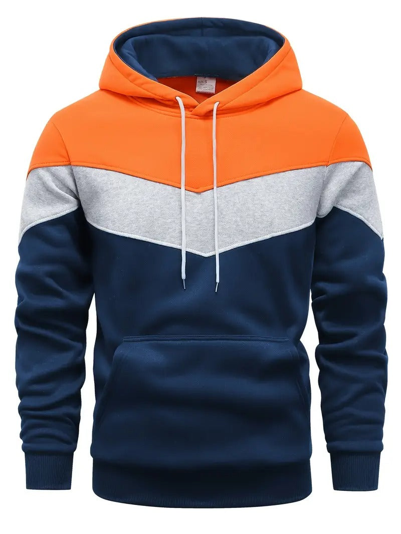 Color Block Graphic Hoodie