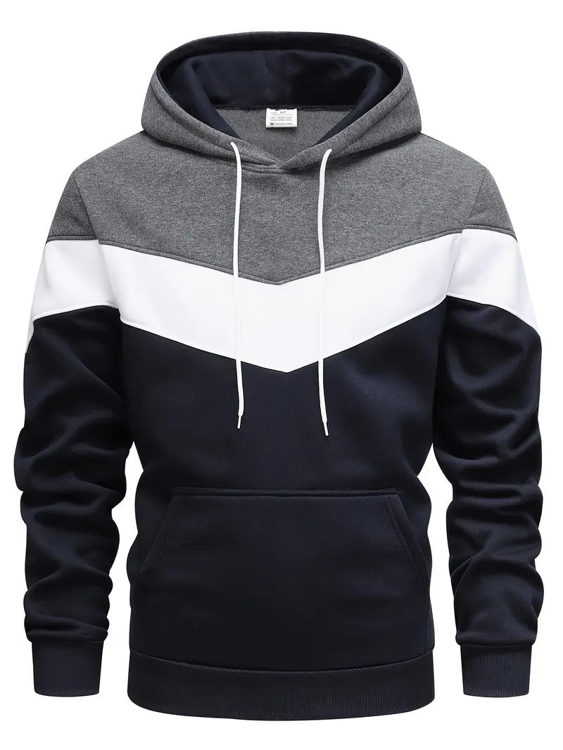 Color Block Graphic Hoodie