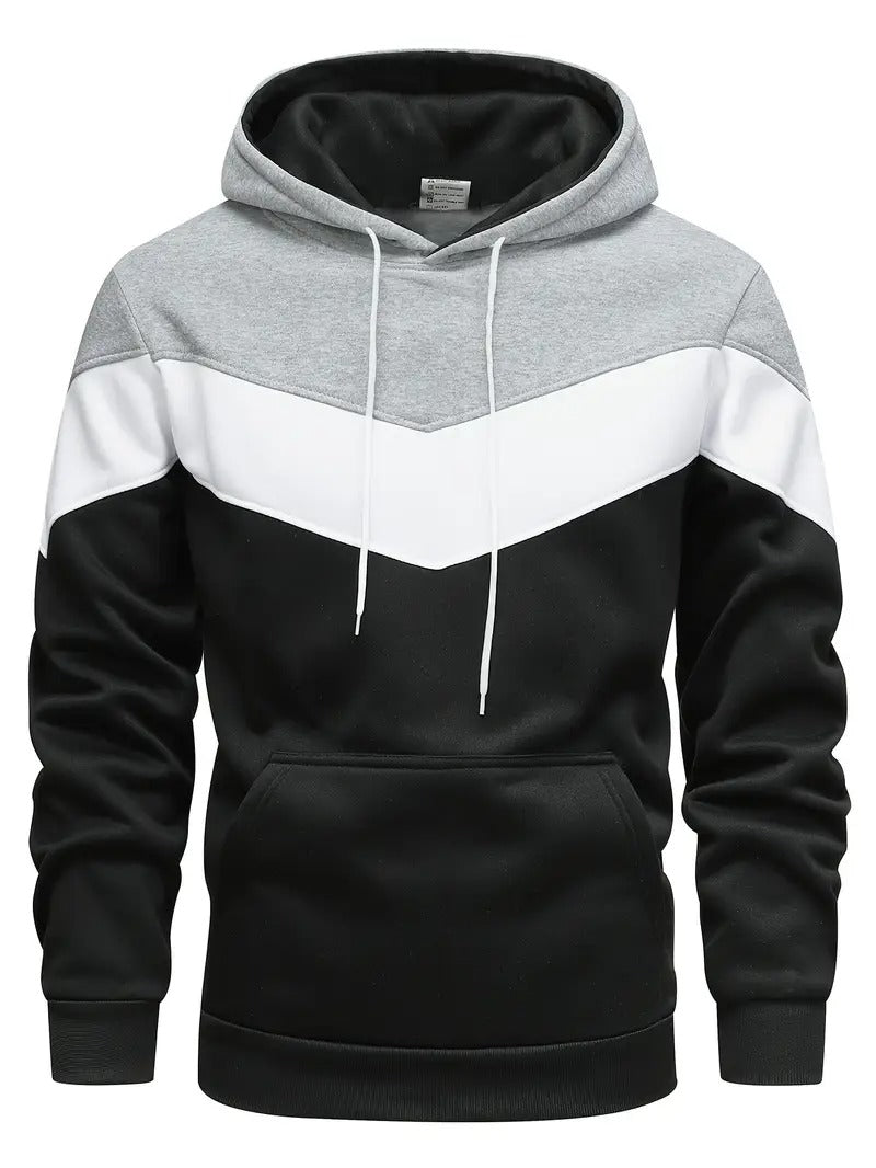 Color Block Graphic Hoodie